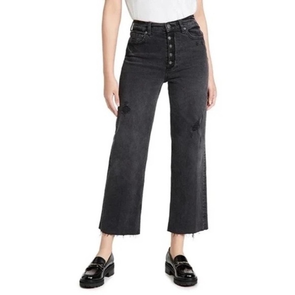 Boyish Mikey High Rise Button Fly Raw Hem Jeans Moonfleet - Picture 2 of 12